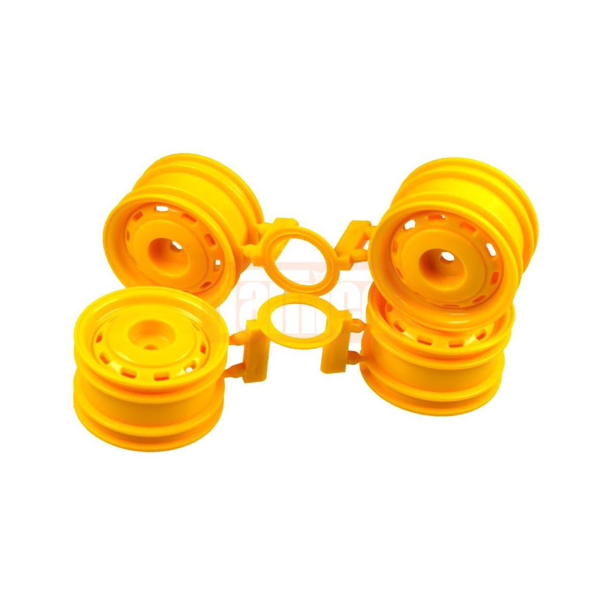 Tamiya 19335824 Felgen gelb (4) M-Chassis / Mini LunchBox
