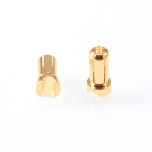 Ruddog 5mm Gold Plug Male Short (2)