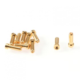 Ruddog 5mm Gold Plug Male (10)