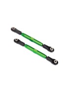 Traxxas 3644G Camber links, rear (TUBES green-anodized 7075-T6 aluminum, stronger than titanium) (73mm) (2)/ rod ends (4)/ aluminum wrench (1) (#2579 3x15 BCS (4) required for installation)
