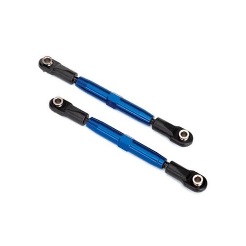Camber links, rear (TUBES blue-anodized, 7075-T6 aluminum, stronger than titanium) (73mm) (2)/ rod ends (4)/ aluminum wrench (1) (#2579 3x15 BCS (4) required for installation)