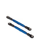 Camber links, rear (TUBES blue-anodized, 7075-T6 aluminum, stronger than titanium) (73mm) (2)/ rod ends (4)/ aluminum wrench (1) (#2579 3x15 BCS (4) required for installation)
