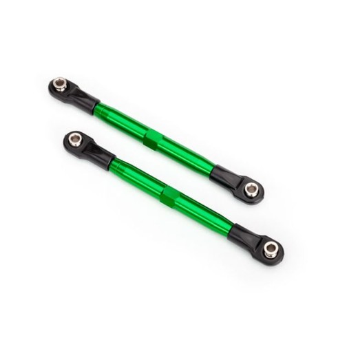 Traxxas 6742G Toe links (TUBES green-anodized, 7075-T6 aluminum, stronger than titanium) (87mm) (2)/ rod ends (4)/ aluminum wrench (1)