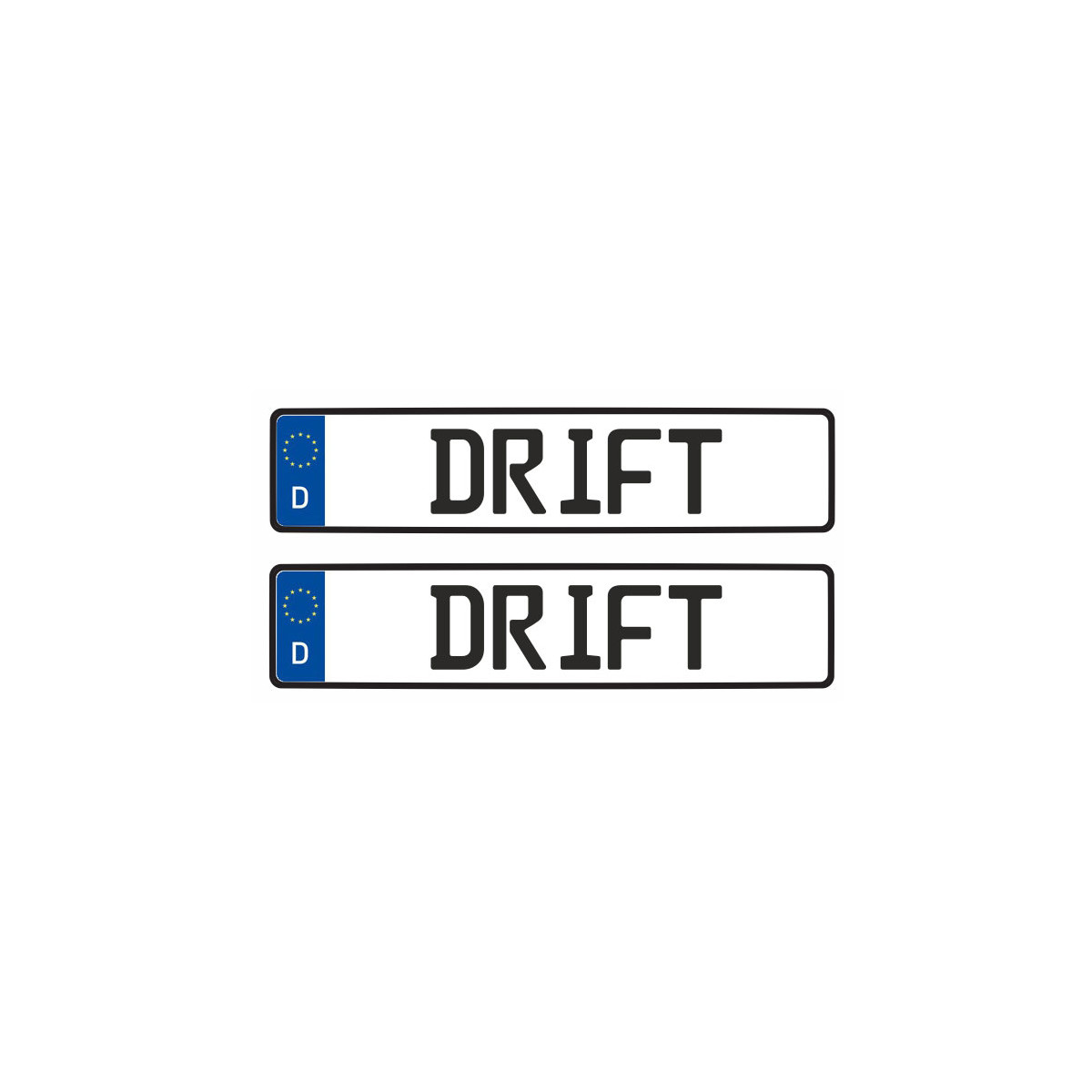 Tamico Kennzeichen "DRIFT" Deutschland EU 1:10...