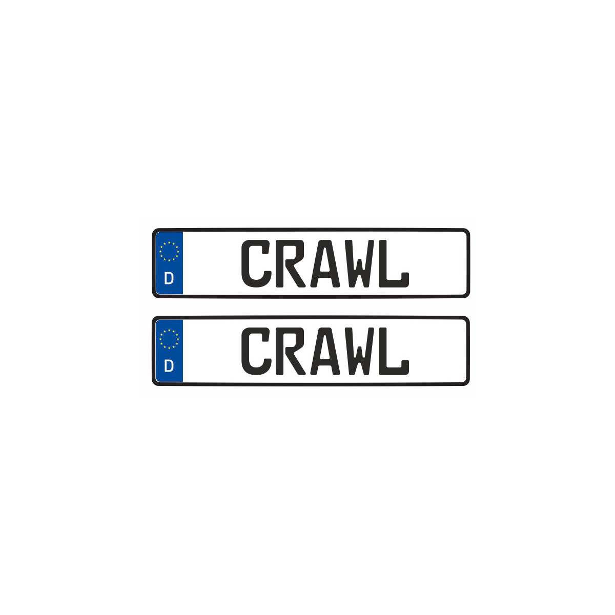 Tamico Kennzeichen "CRAWL" Deutschland EU 1:10...