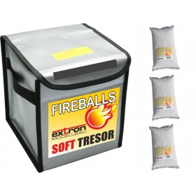 Pichler LiPo Fireballs Soft Tresor mit Feuerlöschgranulat (3x 1 Liter)