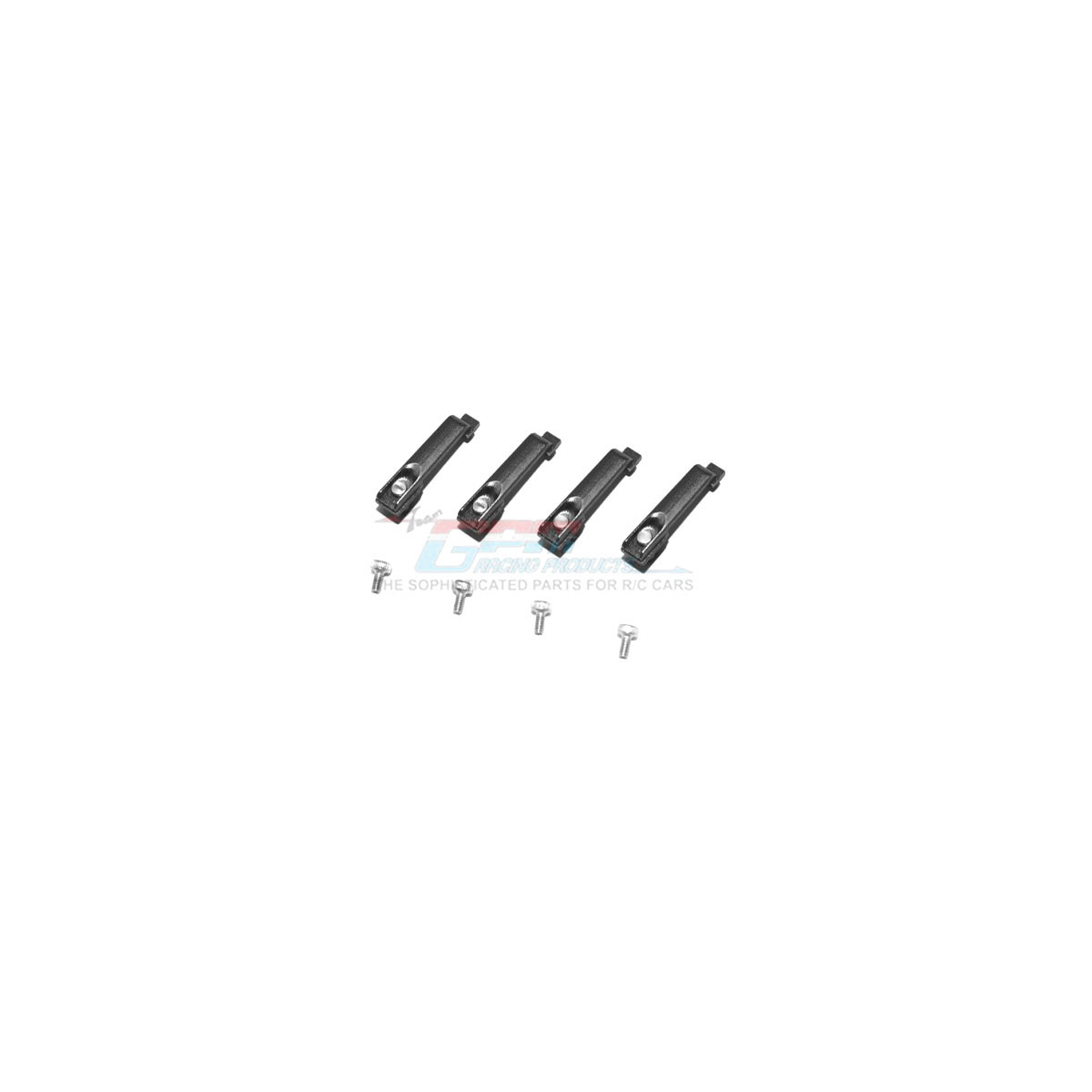 GPM Alu Door Handle Mercedes G500 (4) für TRX-4 schwarz