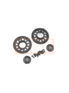 Traxxas 8875 Center caps (2)/ beadlock rings (2) (requires #8255A extended stub axle)