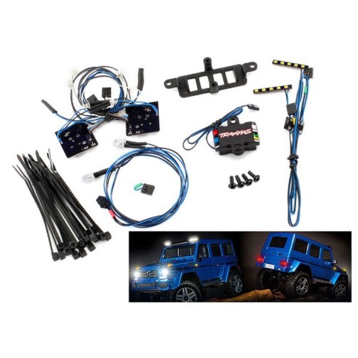 Traxxas 8899 LED light set (contains headlights, tail lights, roof lights, and distribution block) (fits #8811 or #8825 body, requires #8028 power supply)