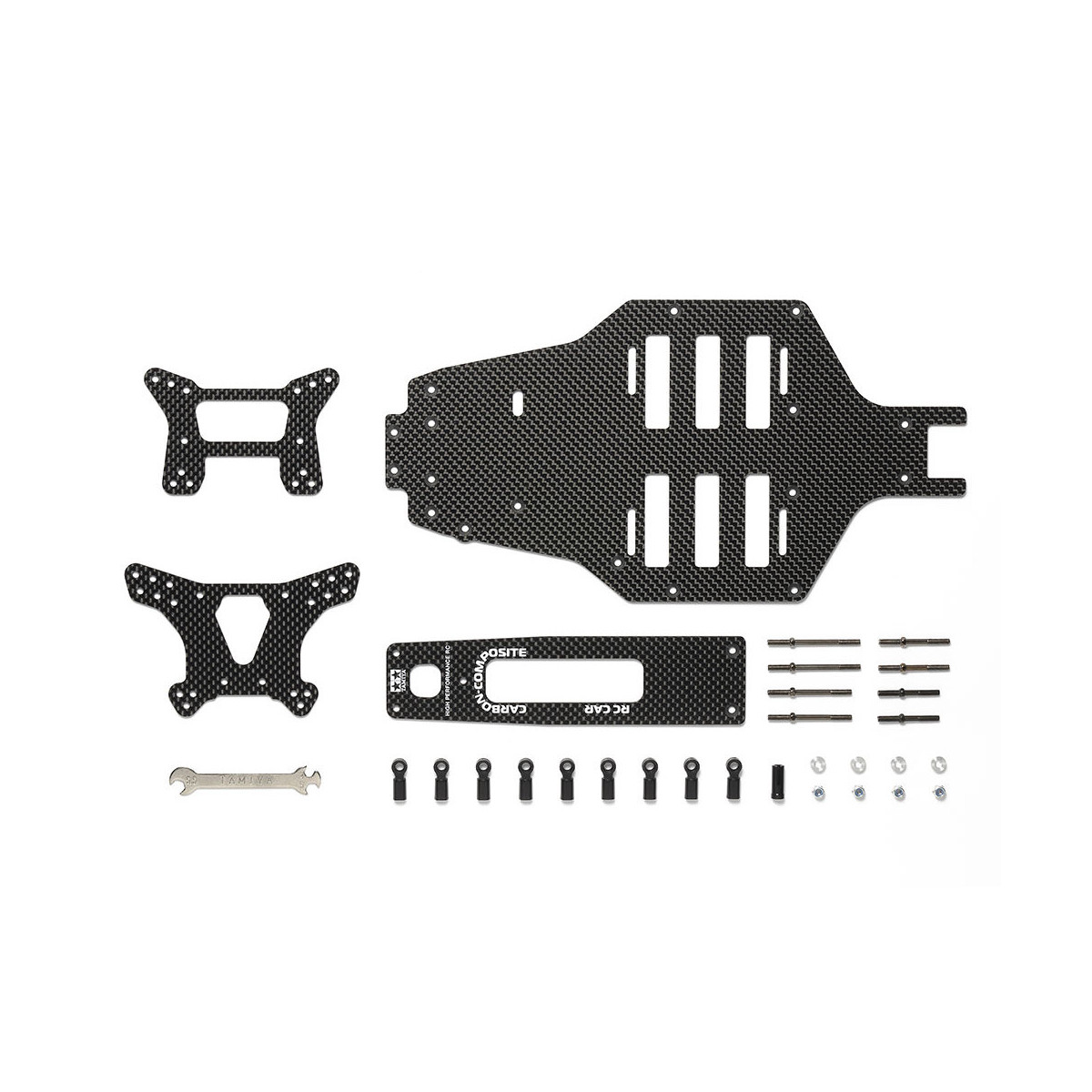 Tamiya 47426 Carbon Chassis Conversion-Set Top-Force