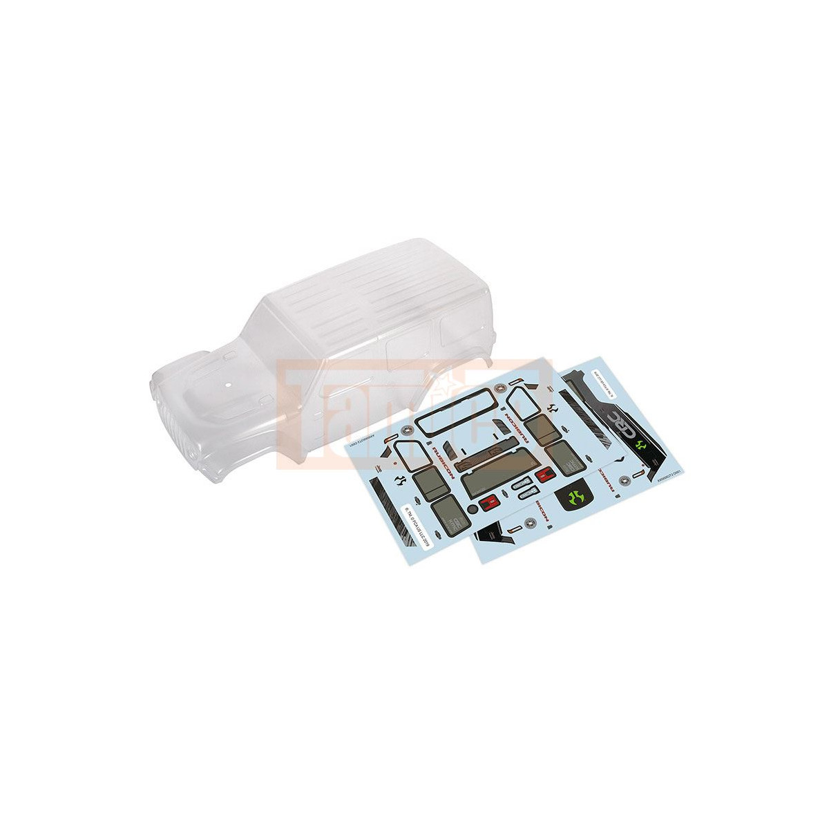 Clear Body Precut: SCX24 Jeep Wrangler JLU