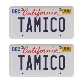 Tamico Desired License Plate US design 3D (2 pcs.)