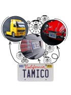 Tamico Wunschkennzeichen USA 3D 2er Set