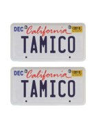 Tamico Desired License Plate US design 3D (2 pcs.)