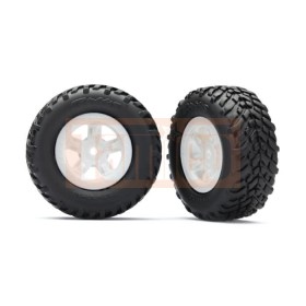 Traxxas 7674X Tires and wheels, assembled, glued (SCT...