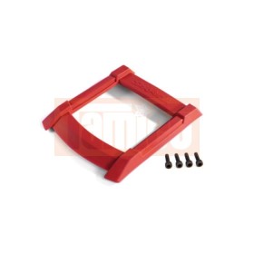 Traxxas 8917R Skid plate, roof (body) (red)/ 3x12mm CS (4)