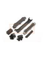 Traxxas 8919 Battery hold-down/ mounts (front & rear)/ battery compartment spacers/ foam pads