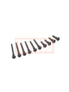Traxxas 8940 Suspension screw pin set, front or rear (hardened steel), 4x18mm (4), 4x38mm (2), 4x33mm (2), 4x43mm (2)