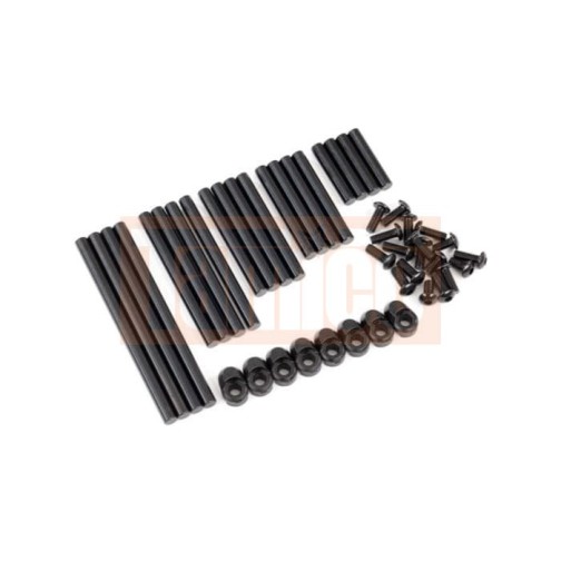 Traxxas 8940X Suspension pin set, complete (hardened steel), 4x64mm (4), 4x22mm (4), 4x38mm (4), 4x33mm (4), 4x47mm (4)/ 3x8mm BCS (14)/ 3x6mm BCS (4)/ retainers (8)