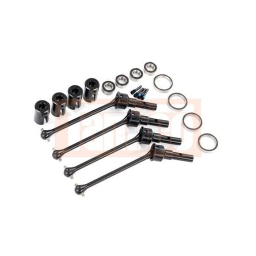 Traxxas 8950X Driveshafts, steel constant-velocity (assembled), front or rear (4) (#8654, 8654G, or 8654R and #7758, 7758G, or 7758R required for a complete set)