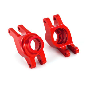 Traxxas 8952R Carriers, stub axle (red-anodized 6061-T6...