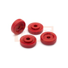 Traxxas 8957R Wheel washers, red (4)