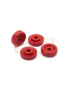 Traxxas 8957R Wheel washers, red (4)