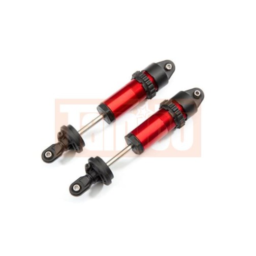 Traxxas 8961R Shocks, GT-Maxx, aluminum (red-anodized) (fully assembled w/o springs) (2)
