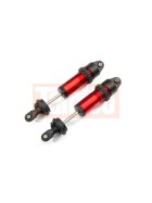 Traxxas 8961R Shocks, GT-Maxx, aluminum (red-anodized) (fully assembled w/o springs) (2)