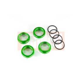 Traxxas 8968G Spring retainer (adjuster), green-anodized...