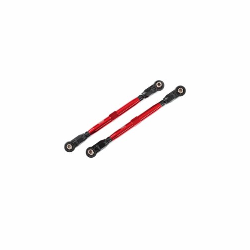Traxxas 8997R Toe links, front (TUBES red-anodized, 6061-T6 aluminum) (2) (for use with #8995 WideMaxx suspension kit)