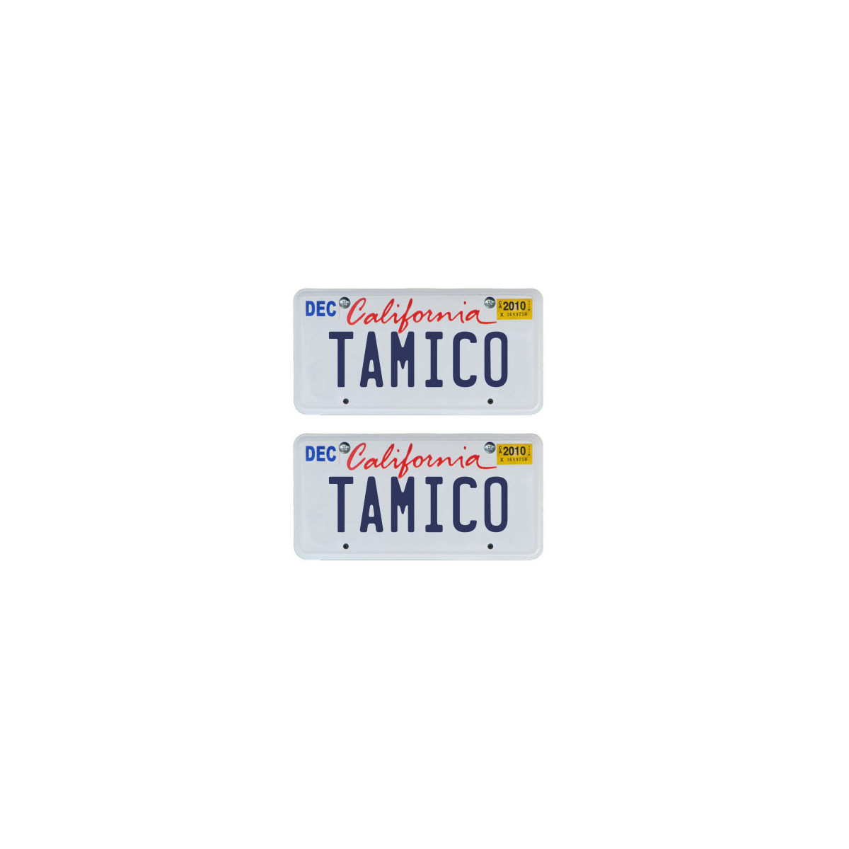 Tamico License Plate "Tamico" USA 1:10 (2)