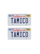 Tamico License Plate "Tamico" USA 1:10 (2)