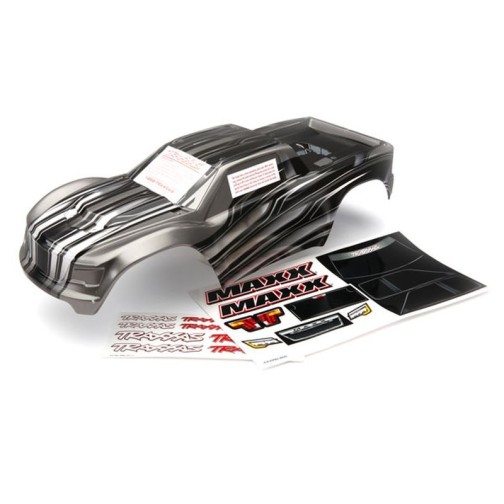 Traxxas 8911X Body, Maxx, ProGraphix (graphics are printed, requires paint & final color application)/ decal sheet