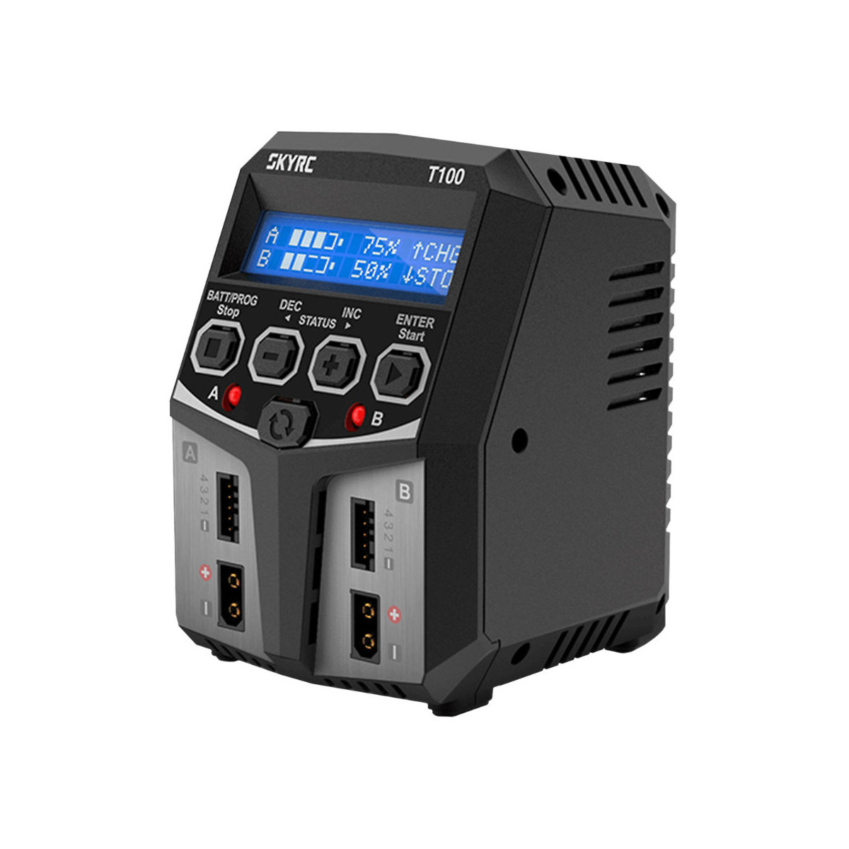 SkyRC T100 AC Ladegerät LiPo 2-4s 5A 2x50W