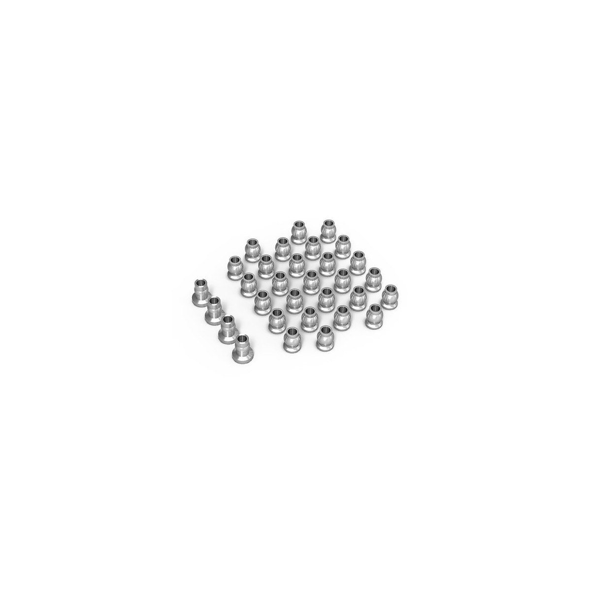 Gmade Aluminum ball set for GS02 chassis (Silver)
