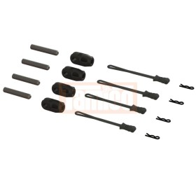 Arrma ARA320477 BRACE ROD ENDS W/PINS AND RETAINERS (4pcs) 