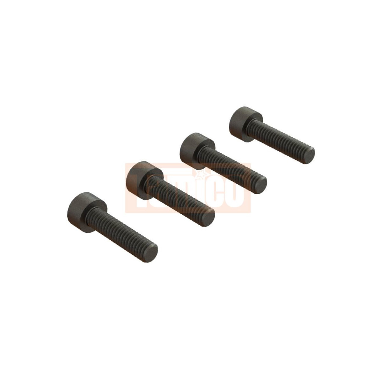 Arrma ARA723412 Zylinderkopf-Schraube M4x12mm (4)