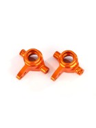 Traxxas 6837A Steering blocks, 6061-T6 aluminum (orange-anodized), left & right