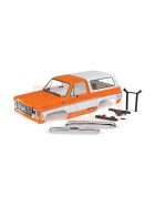 Traxxas 8130X Body, Chevrolet Blazer (1979), complete (orange) (includes grille, side mirrors, door handles, windshield wipers, front & rear bumpers, decals)