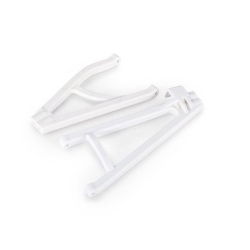 Traxxas 8633A Suspension arms, white, rear (right), heavy duty, adjustable wheelbase (upper (1)/ lower (1))