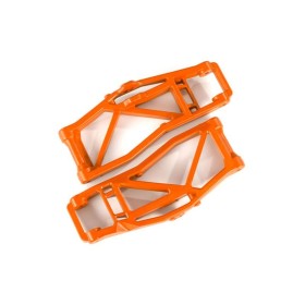Traxxas 8999T Suspension arms, lower, orange (left and...