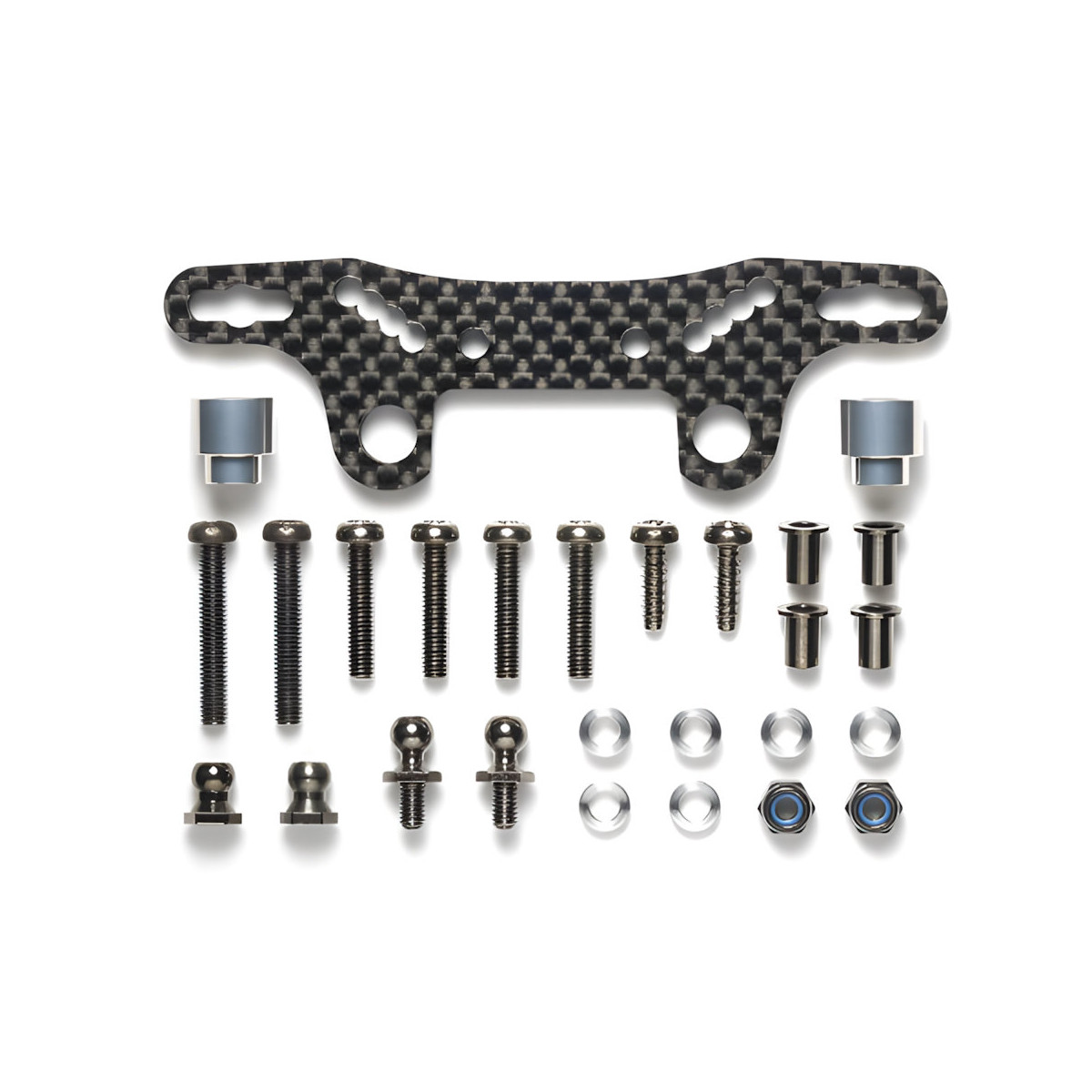 Tamiya 54947 Carbon Dämpferbrücke 3.5mm TT-02