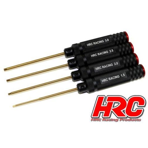 HRC Pro Racing 6-kant-Schlüssel-Satz Titanium 1.5 / 2 / 2.5 / 3mm