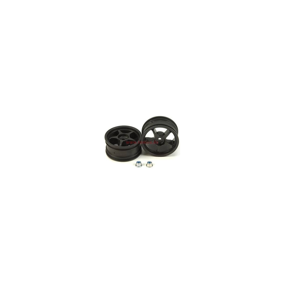 Tamiya Felgen 26mm (5-Speichen, schwarz, 2 Stk.) #53335