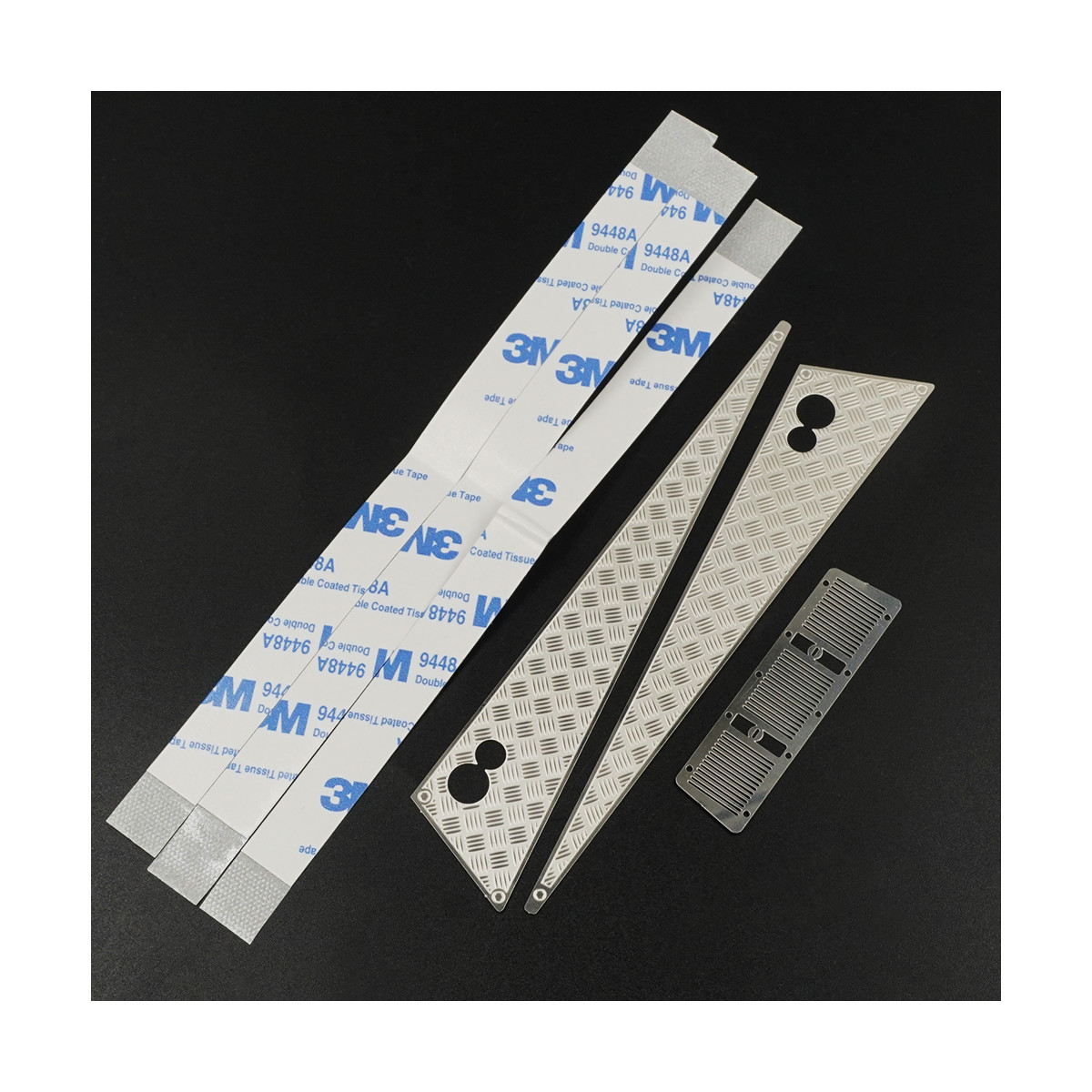 Yeah Racing Edelstahl Front Hood Side Diamond Plate für Traxxas TRX-4 G500 TRX6 G63 Mercedes Benz