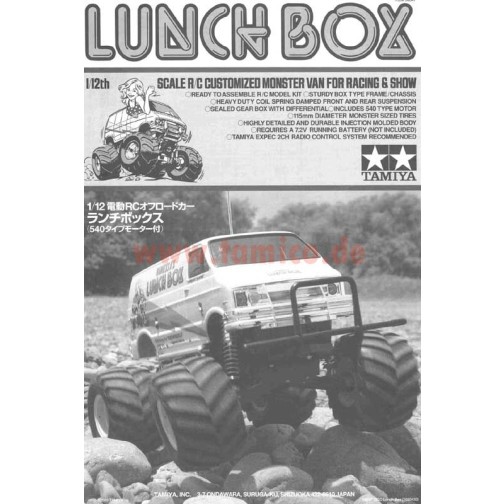Tamiya Bauanleitung (Lunch Box) #1050433