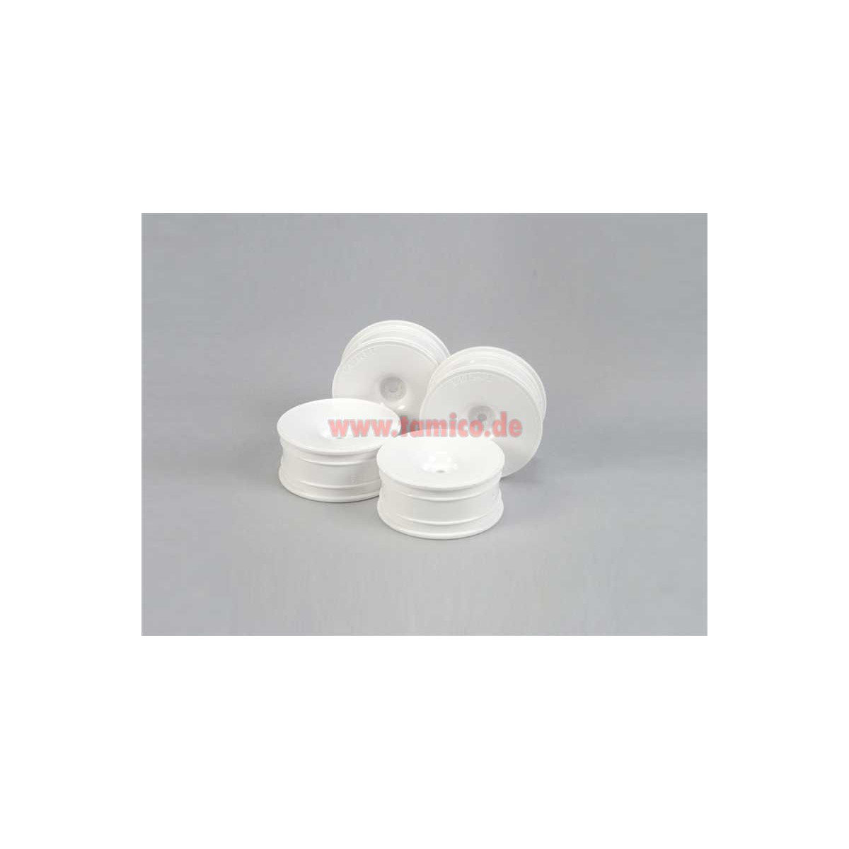 Tamiya #53473 M-Narrow White Dish Wheel (+2)
