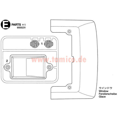 Tamiya E-Teile (Fenster-Teile) Lunch Box #9005231