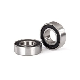 Ball bearings, black rubber sealed (8x16x5mm) (2)